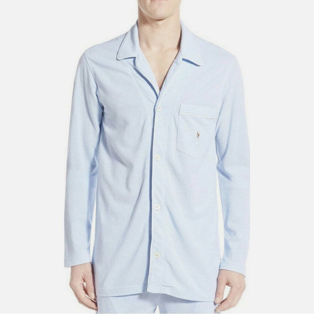 Polo Ralph Lauren Pique Knit Cotton Pajama Top